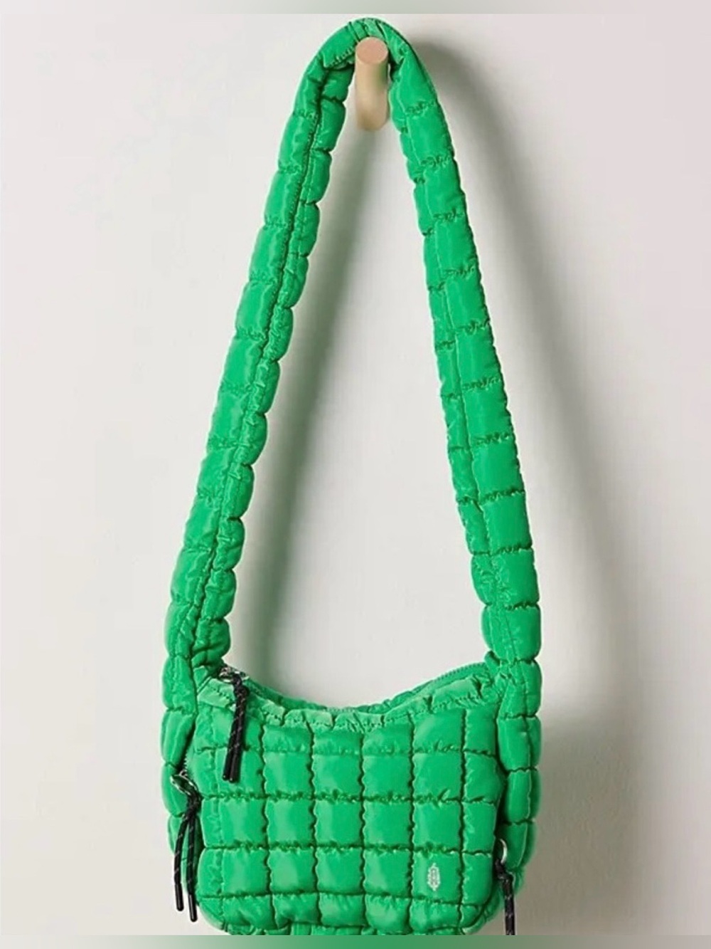NWOT Free People Movement Quilted Baby Carryall Sling Bag Kelly Green